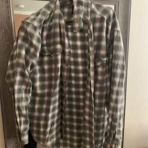 gap green flannel